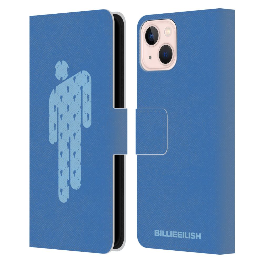 BILLIE EILISH ビリーアイリッシュ - Blohsh Blue レザー手帳型 / Apple iPhoneケース - PGS
